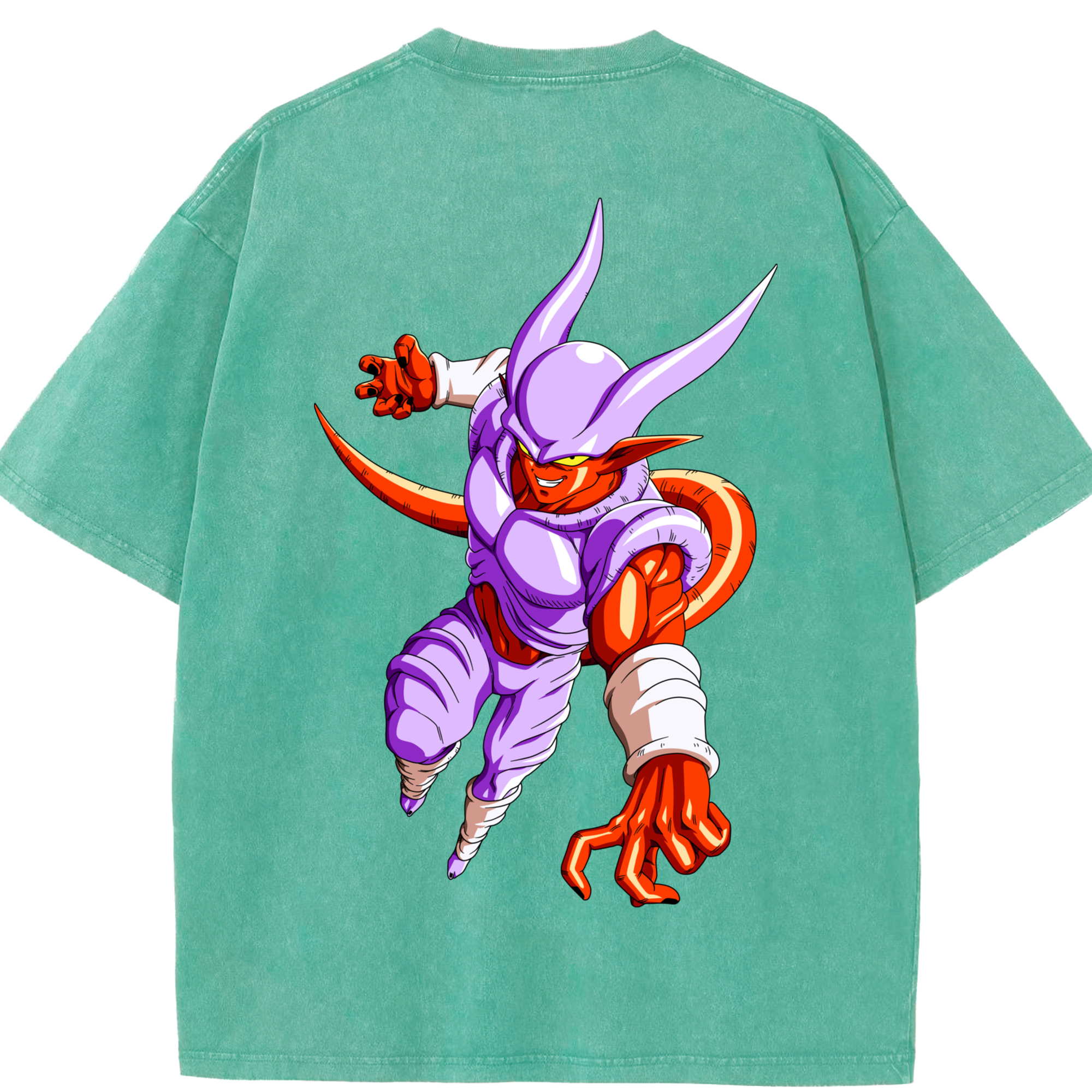 （画像用） ドラゴンボール ジャネンバ DRAGON BALL Janemba 綿100% ヴィンテージ風 半袖Tシャツ（背面プリント）